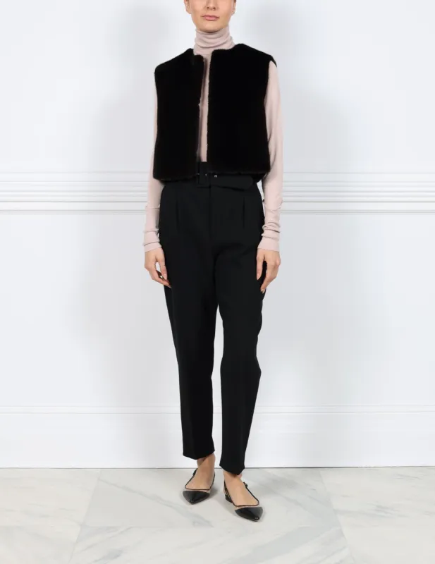 The Elisa Mink Fur Vest sold by Pologeorgis