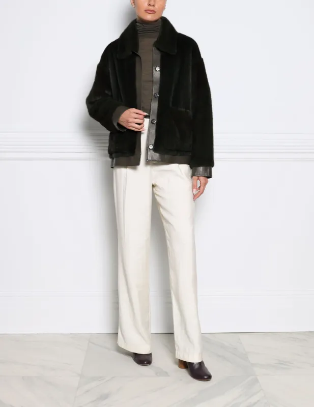 The Sloane Mink Jacket sold by Pologeorgis