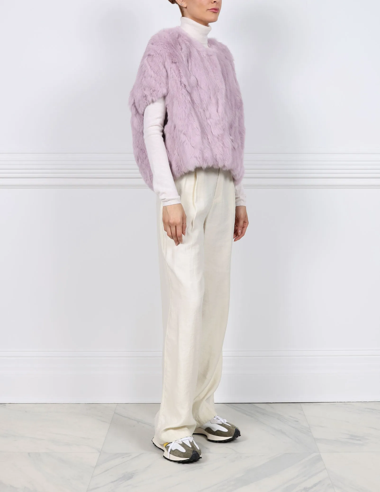 The Frannie Fur Cocoon Vest sold by Pologeorgis product image thumbnail 5