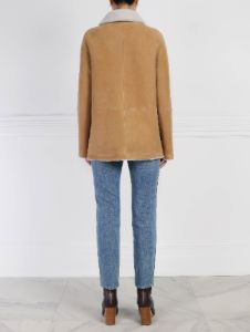 The Anais Reversible Shearling Jacket sold by Pologeorgis