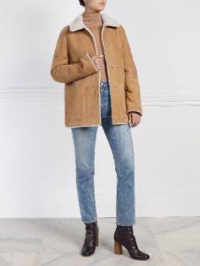 The Anais Reversible Shearling Jacket sold by Pologeorgis