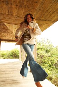 The Anais Reversible Shearling Jacket sold by Pologeorgis