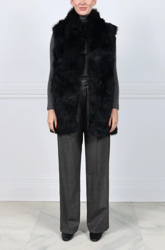 Upcycled Shearling Vest sold by Pologeorgis