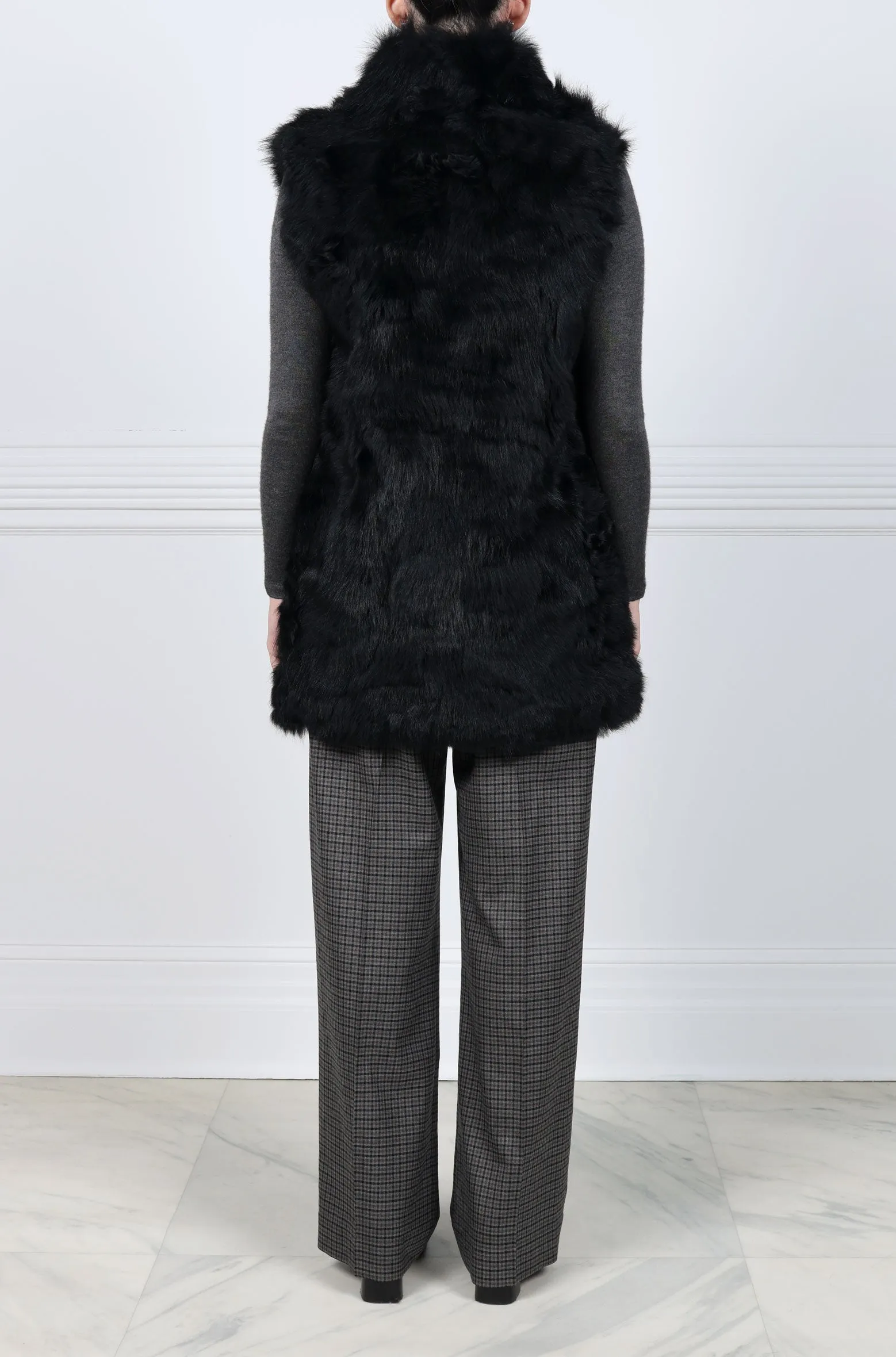 Upcycled Shearling Vest sold by Pologeorgis product image thumbnail 2