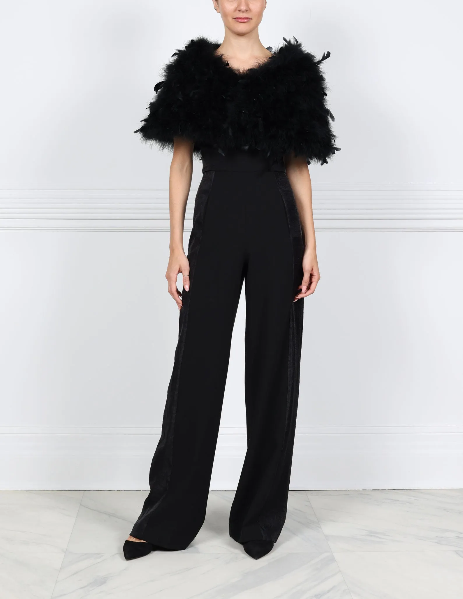 The Sophia Feather Stole sold by Pologeorgis