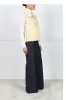 Zip Front Mink Vest in Pale Yellow sold by Pologeorgis