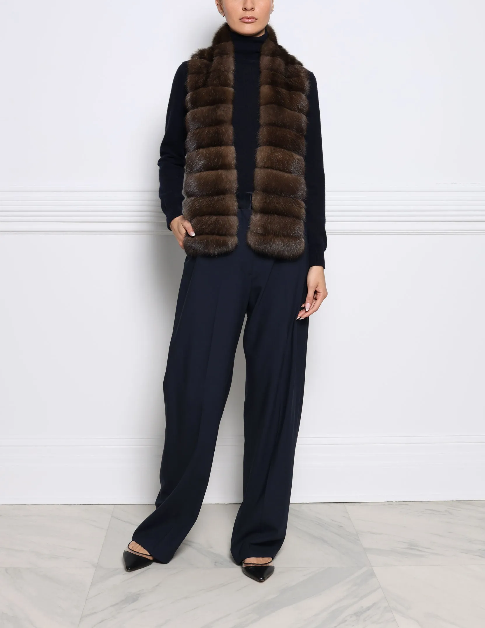 Russian Sable Fur Scarf sold by Pologeorgis