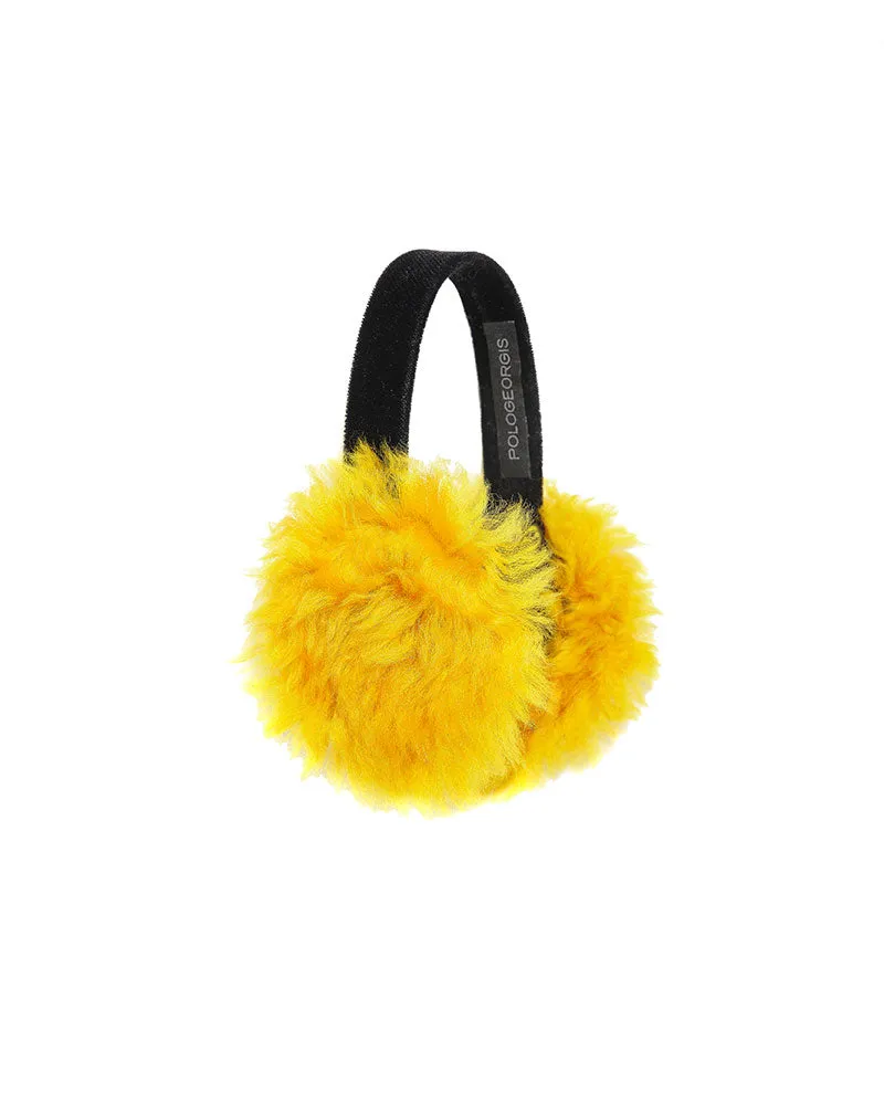 Curly Shearling Earmuffs sold by Pologeorgis product image thumbnail 3