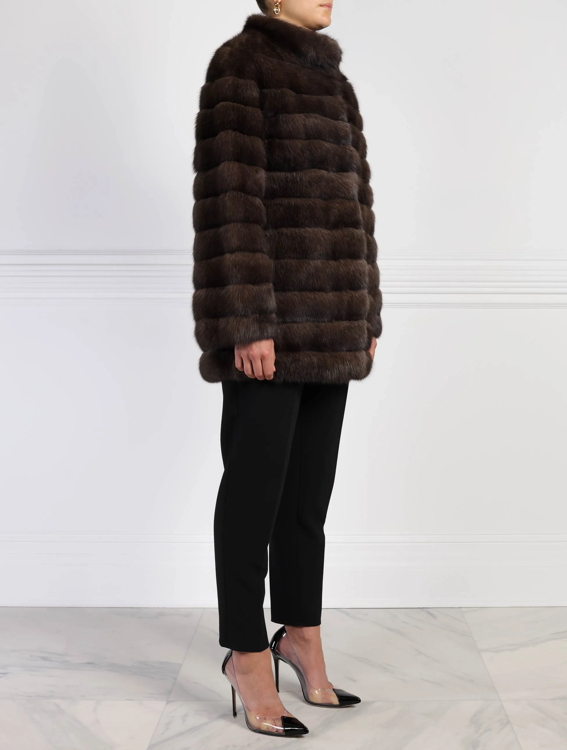The Alexa Barguzin Sable Coat sold by Pologeorgis product image thumbnail 3