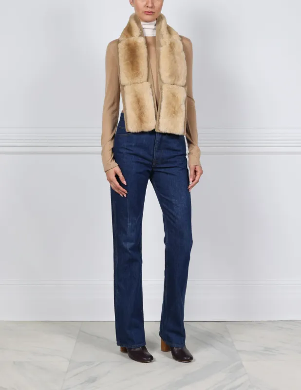 Chinchilla & Wool Scarf sold by Pologeorgis