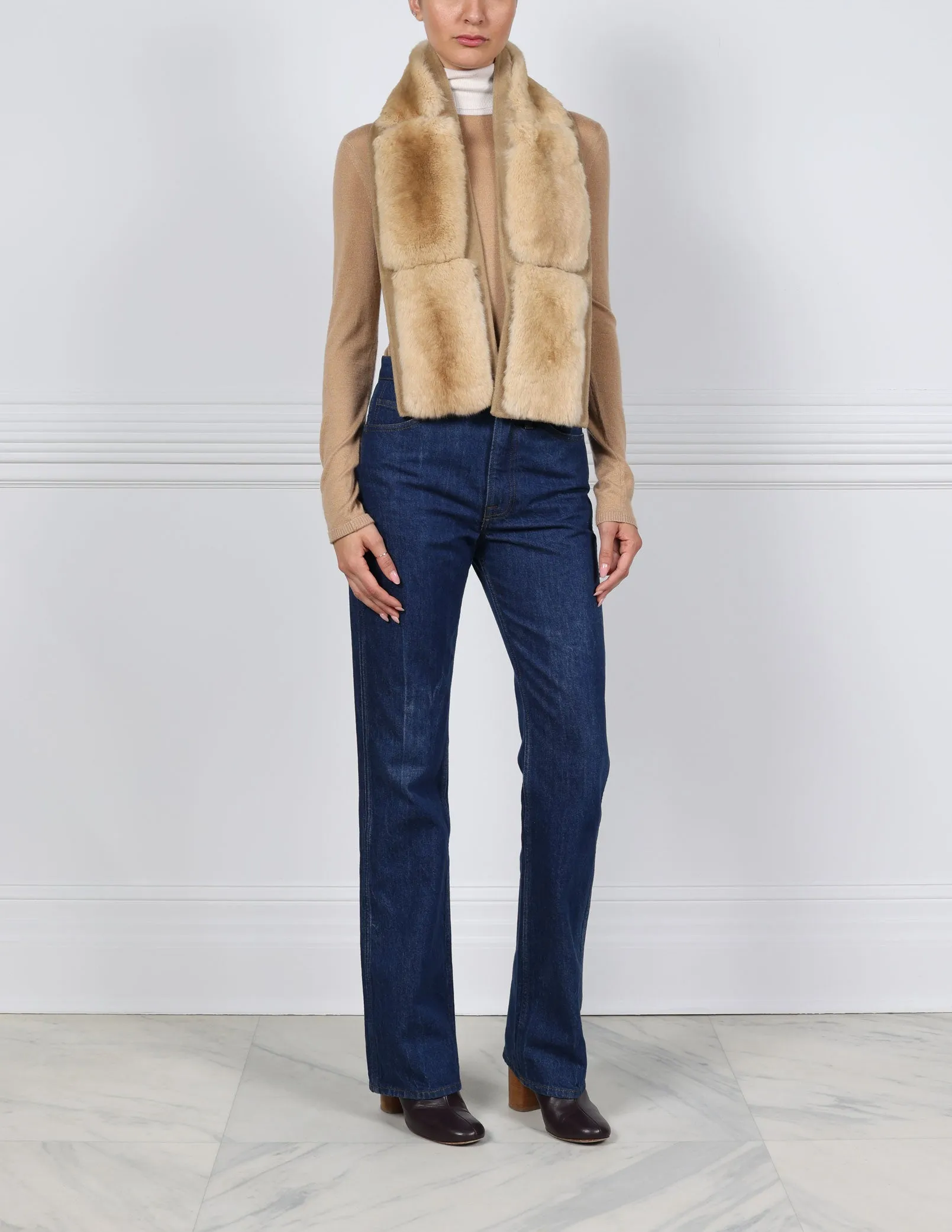 Chinchilla & Wool Scarf sold by Pologeorgis