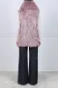 Curly Lamb Trimmed Shearling Shawl Collar Vest sold by Pologeorgis