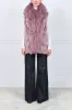Curly Lamb Trimmed Shearling Shawl Collar Vest sold by Pologeorgis
