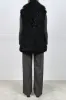Curly Lamb Trimmed Shearling Shawl Collar Vest sold by Pologeorgis