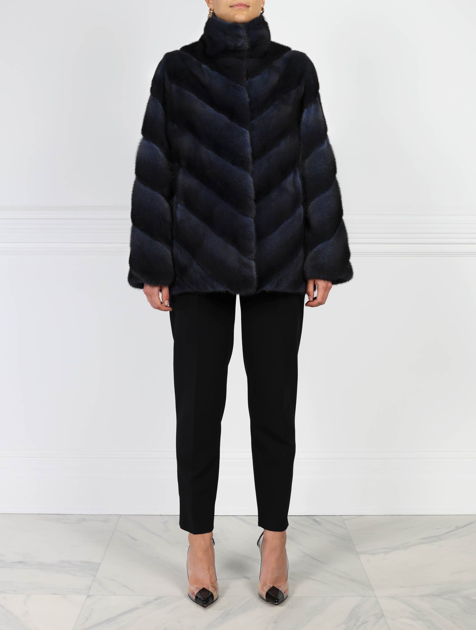 The Keilani Mink Fur & Suede Jacket sold by Pologeorgis