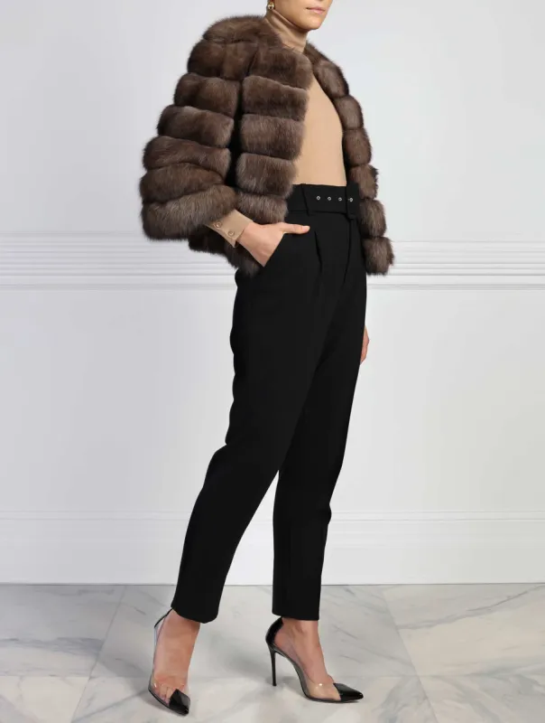 The Kennedi Sable Fur Jacket sold by Pologeorgis