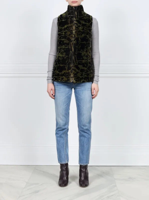 Reversible Sheared Mink Vest sold by Pologeorgis