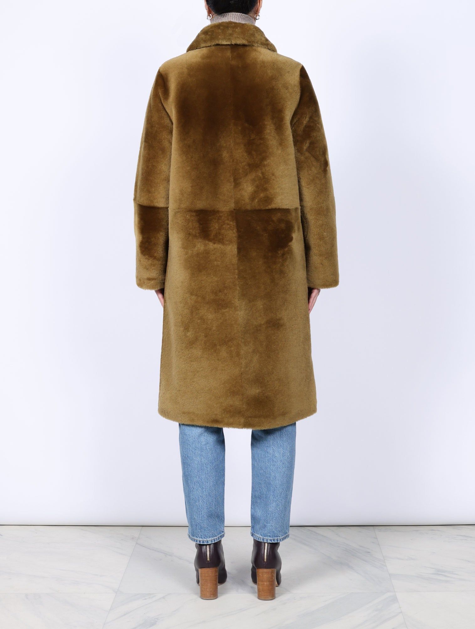 Shearling Balmacaan Coat sold by Pologeorgis product image thumbnail 2