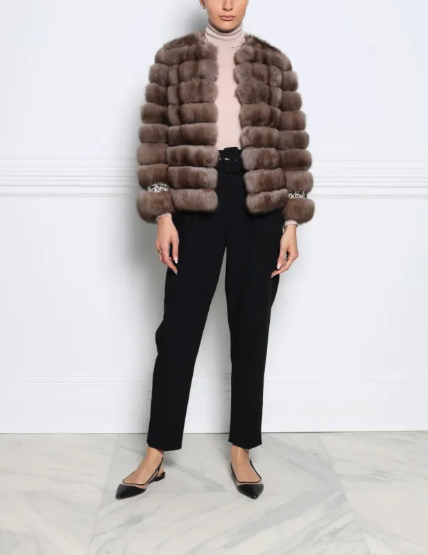 The Gemma Sable Jacket sold by Pologeorgis
