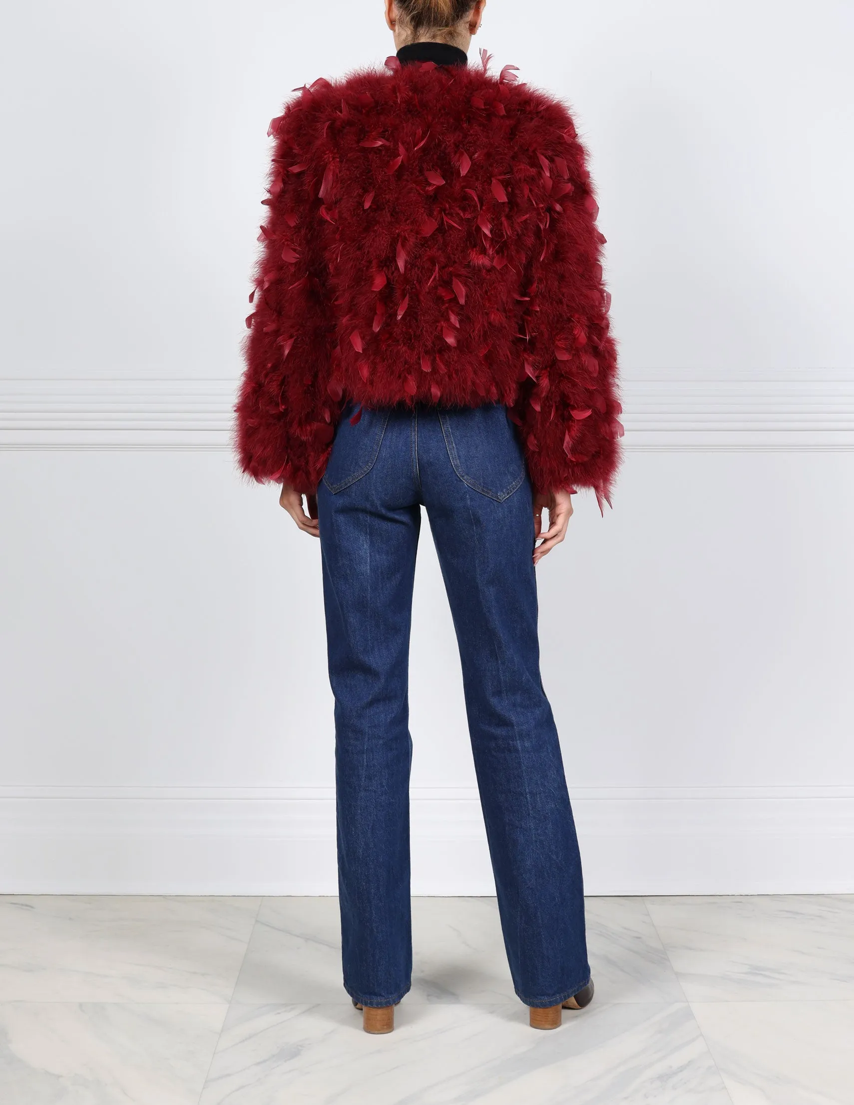 The Fifi Feather Jacket sold by Pologeorgis product image thumbnail 3