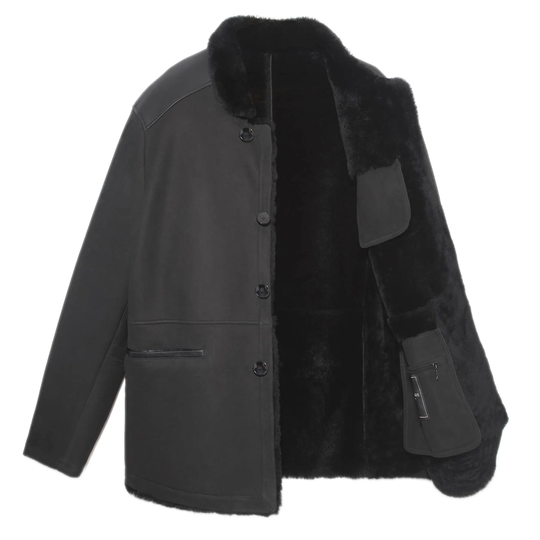 Mens Napa Shearling Jacket sold by Pologeorgis product image thumbnail 5