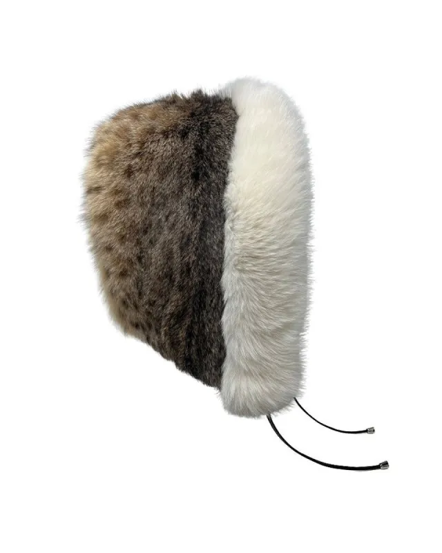 Spotted Fur Hood sold by Pologeorgis