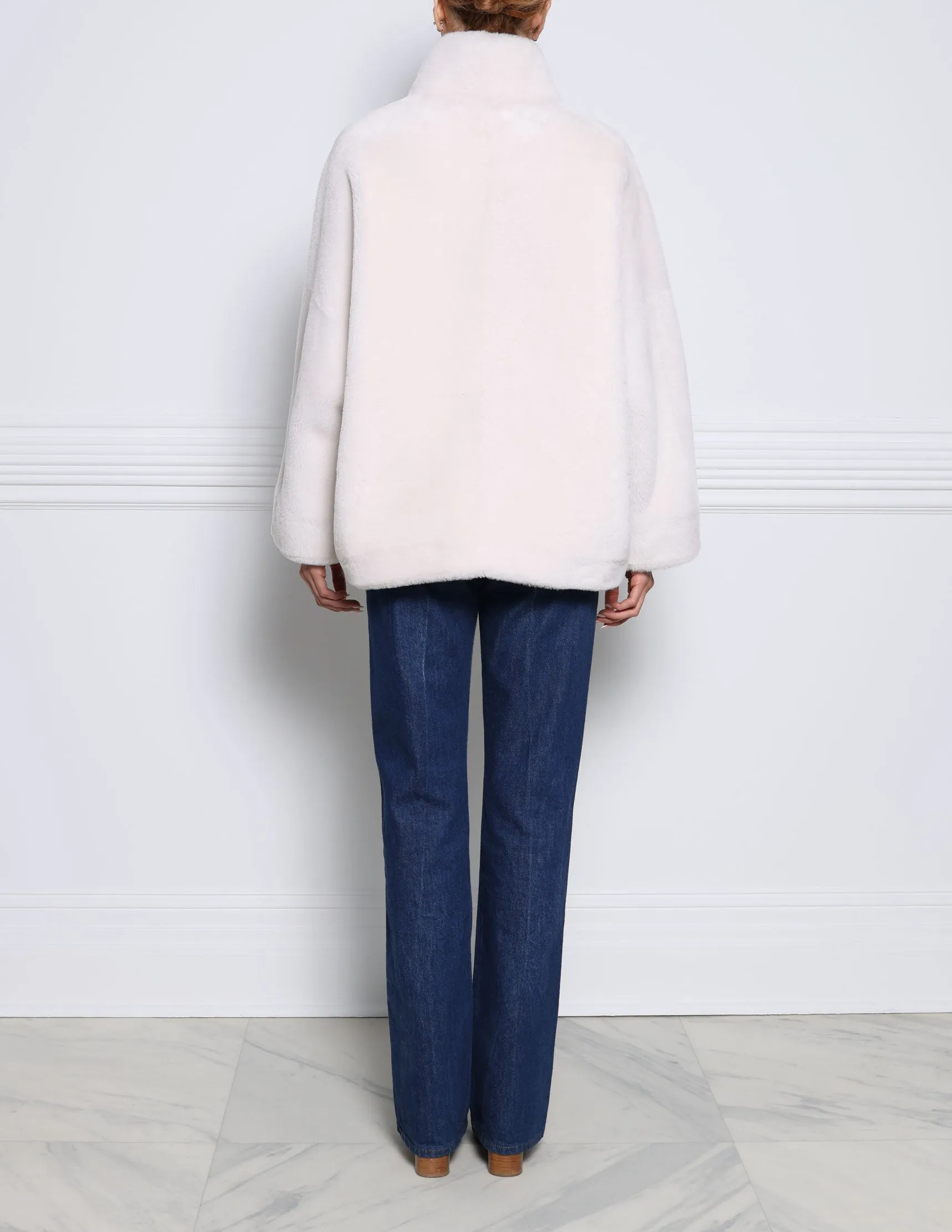 The Elle Oversized Shearling Jacket sold by Pologeorgis product image thumbnail 4