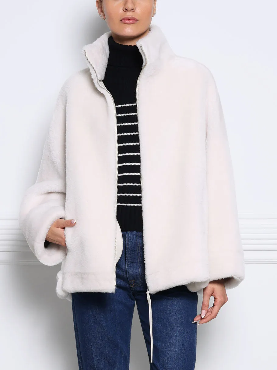 The Elle Oversized Shearling Jacket sold by Pologeorgis product image thumbnail 3