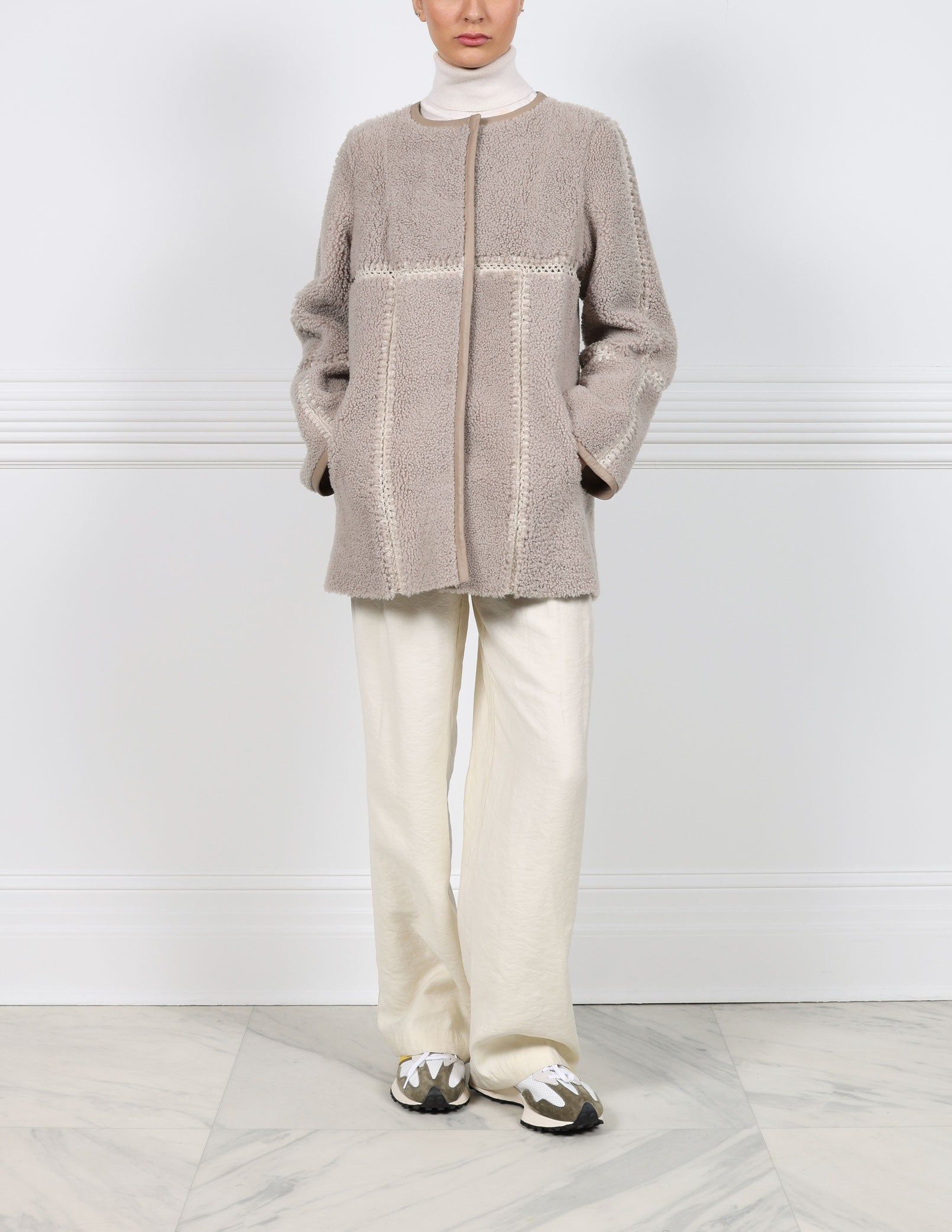 The Mila Shearling Jacket sold by Pologeorgis product image thumbnail 3