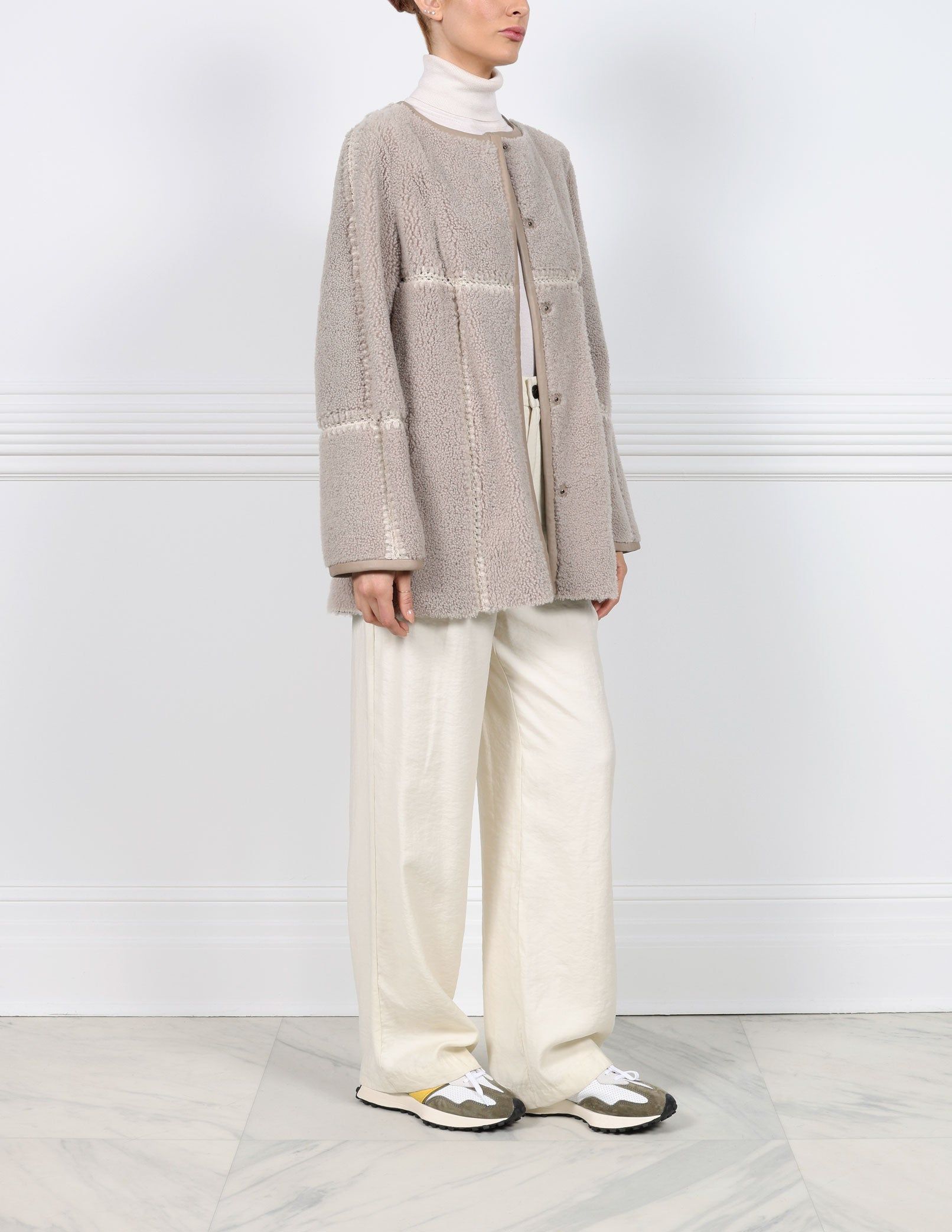 The Mila Shearling Jacket sold by Pologeorgis product image thumbnail 2