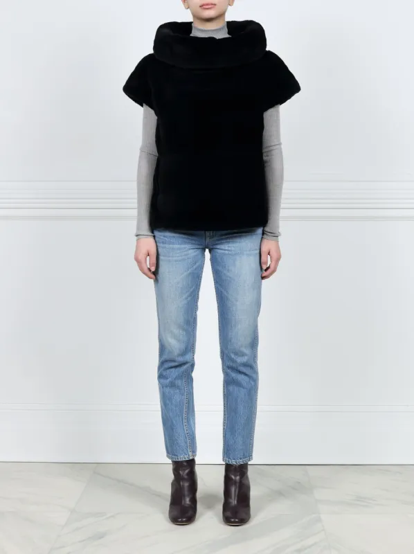 Dyed Sheared Mink Pullover sold by Pologeorgis