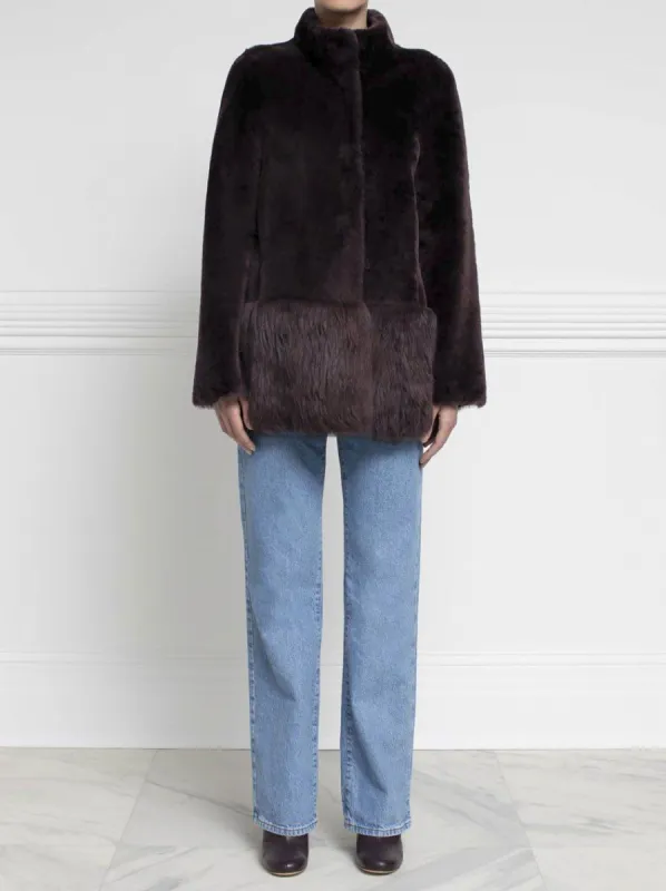 The Kiera Shearling Jacket sold by Pologeorgis