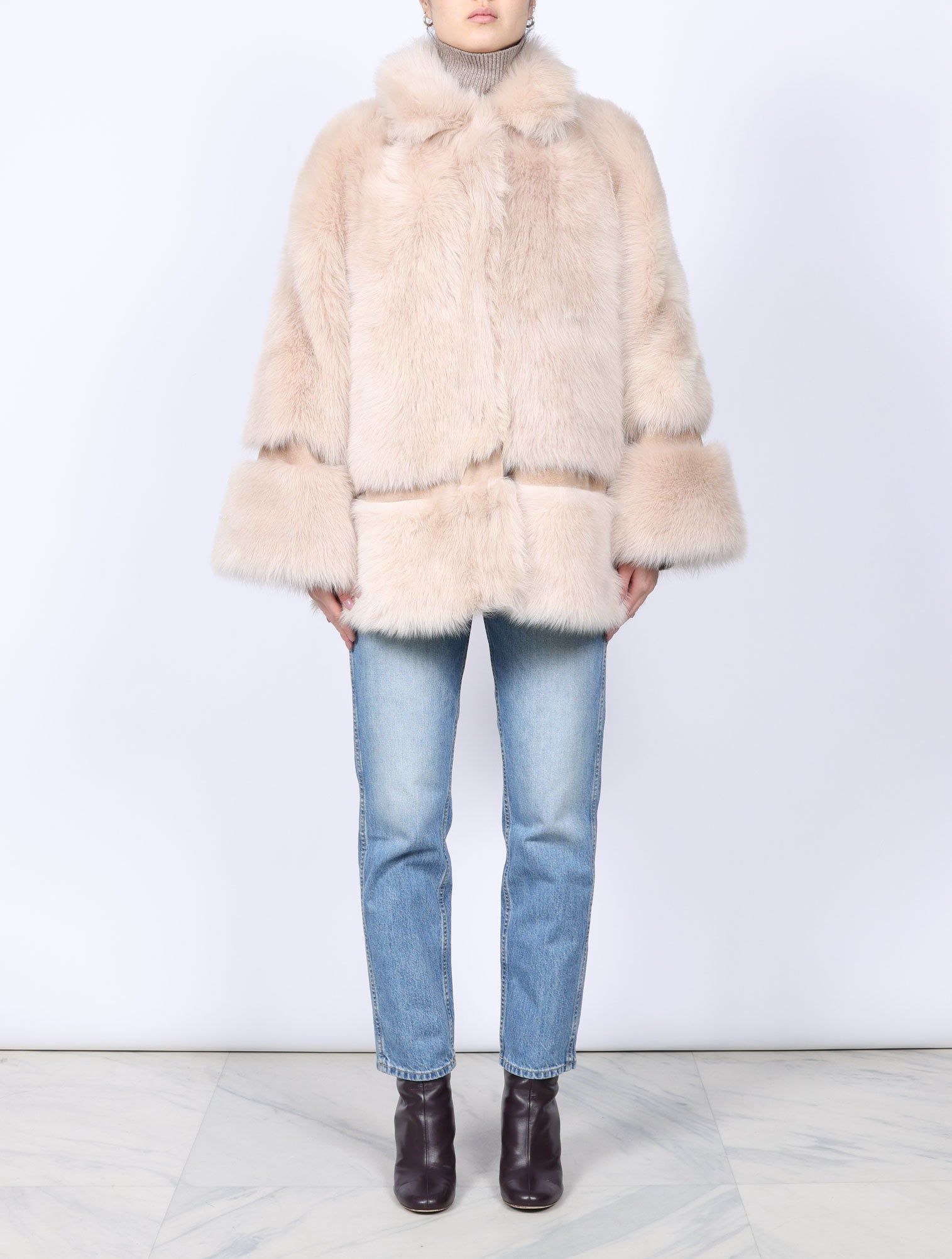 The Brianna Shearling Jacket sold by Pologeorgis
