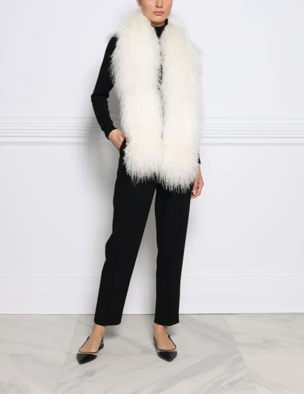 62" Curly Shearling Scarf sold by Pologeorgis