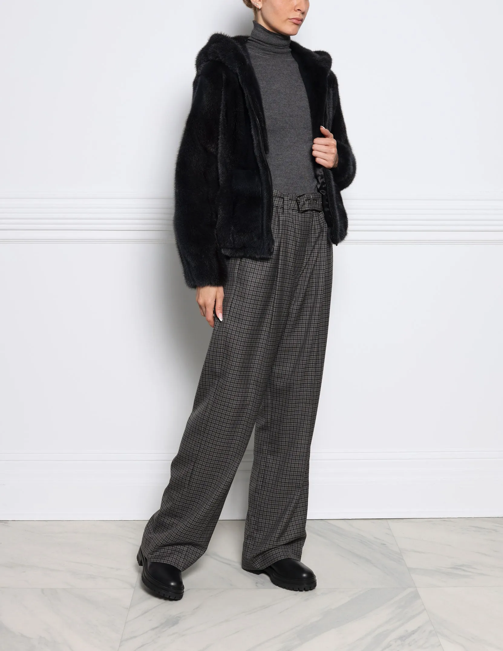 The Fern Mink Fur Jacket sold by Pologeorgis product image thumbnail 3