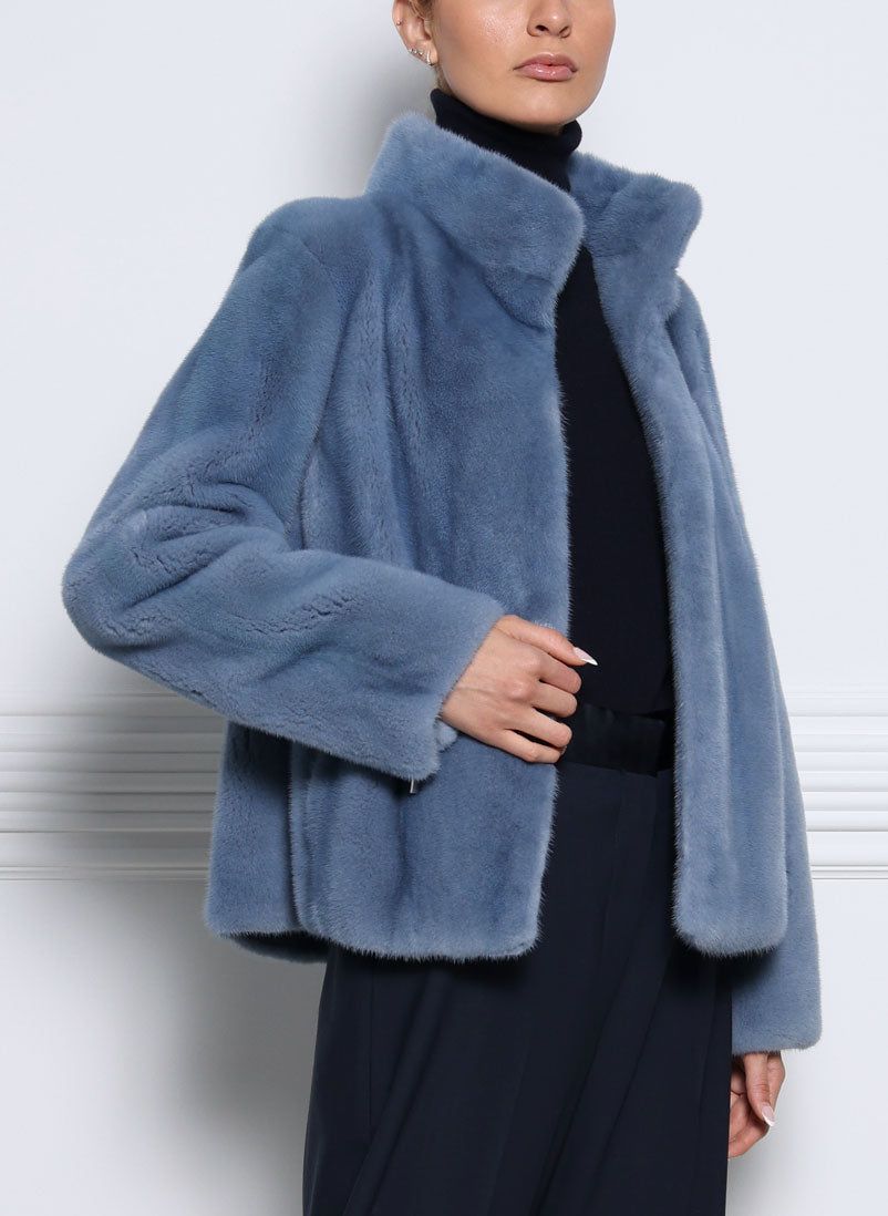 The Leighton Mink Fur Jacket sold by Pologeorgis product image thumbnail 4