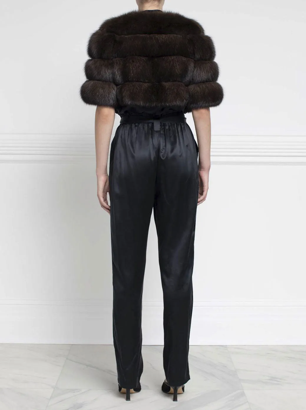 The Sable Stratus Fur Shrug sold by Pologeorgis product image thumbnail 2