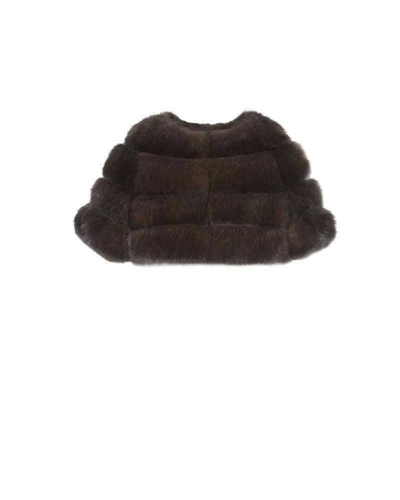 The Sable Stratus Fur Shrug sold by Pologeorgis product image thumbnail 3