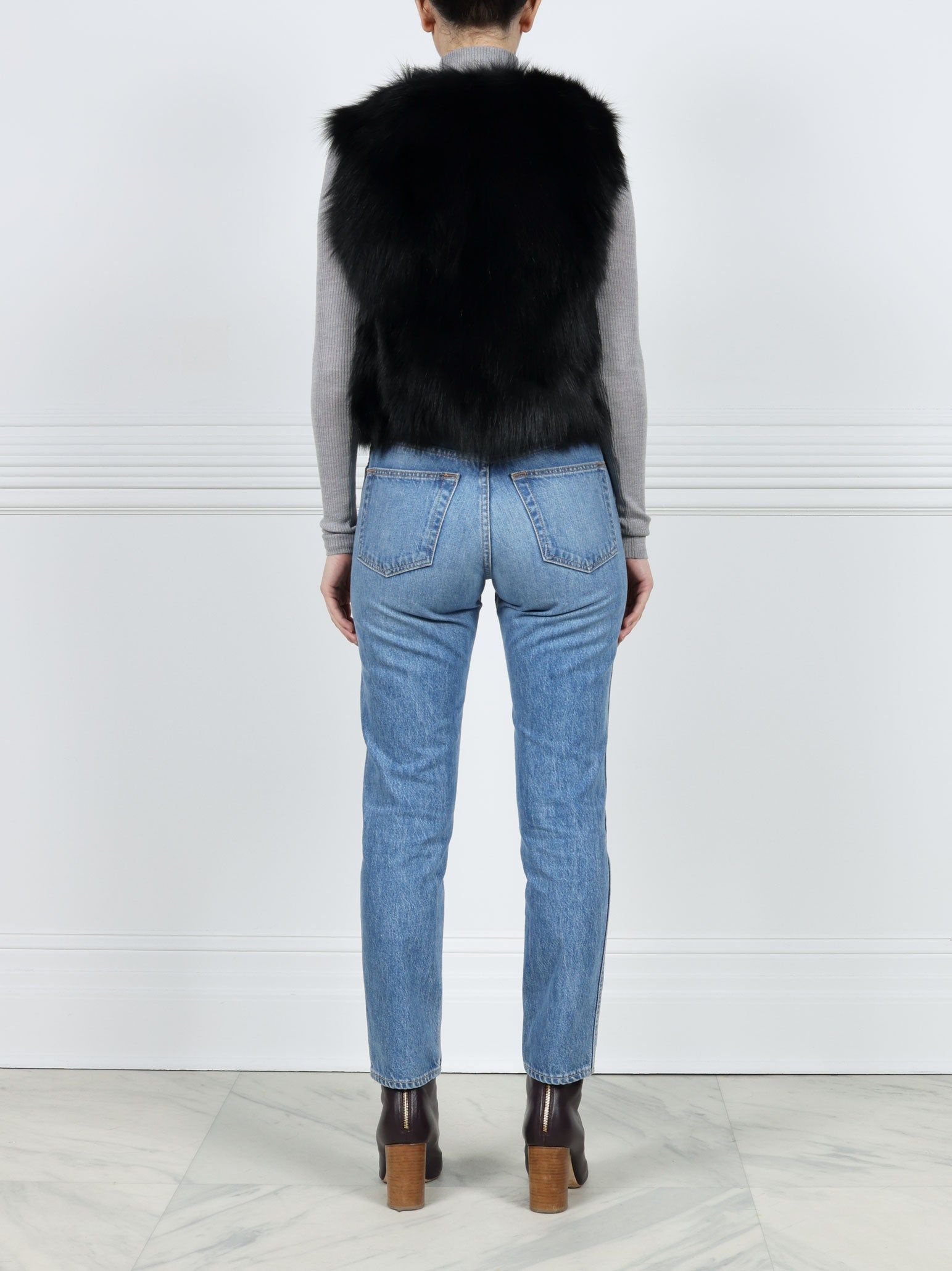 Coyote Fur Patchwork Vest sold by Pologeorgis product image thumbnail 4