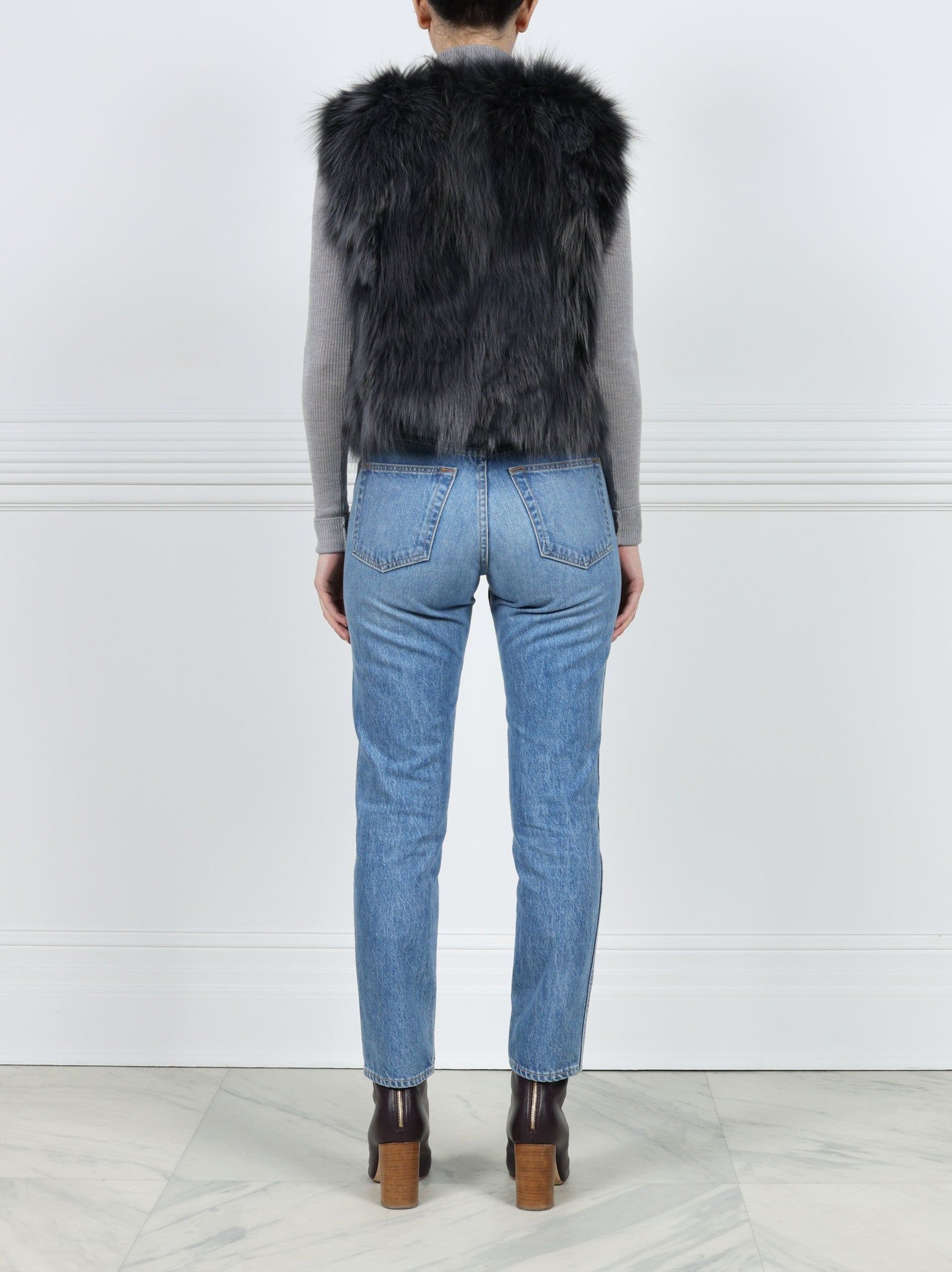 Coyote Fur Patchwork Vest sold by Pologeorgis product image thumbnail 2