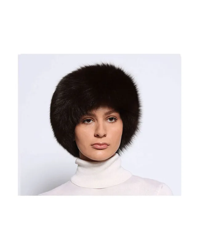 Smooth Fur Headband in Dark Colors sold by Pologeorgis