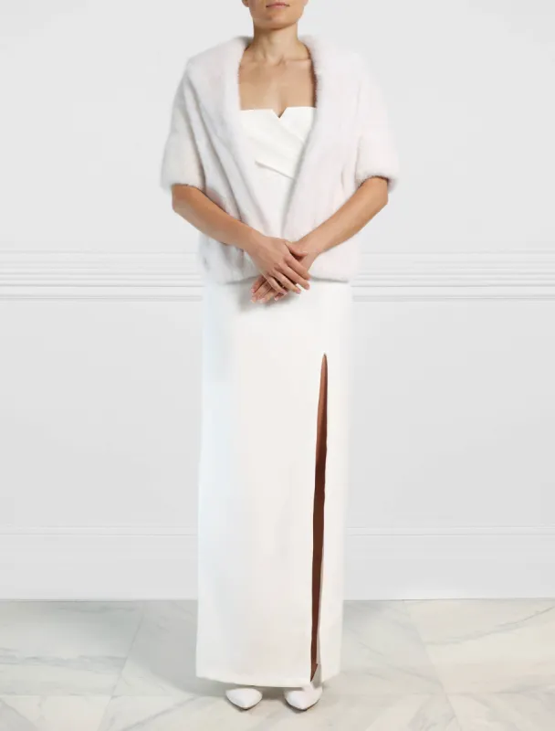 The Bridal Collection - The Amora Mink Fur Stole sold by Pologeorgis