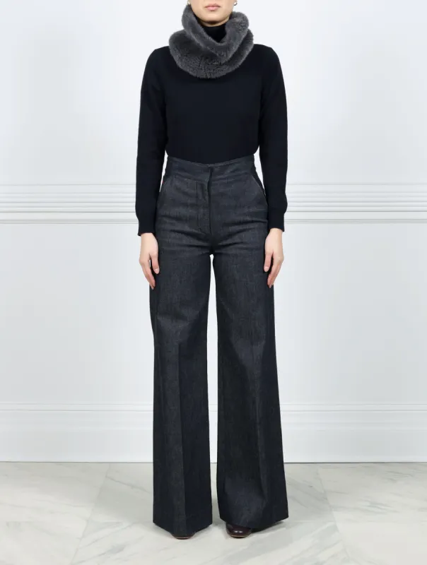 The Pixie Knitted Mink Fur Cowl sold by Pologeorgis