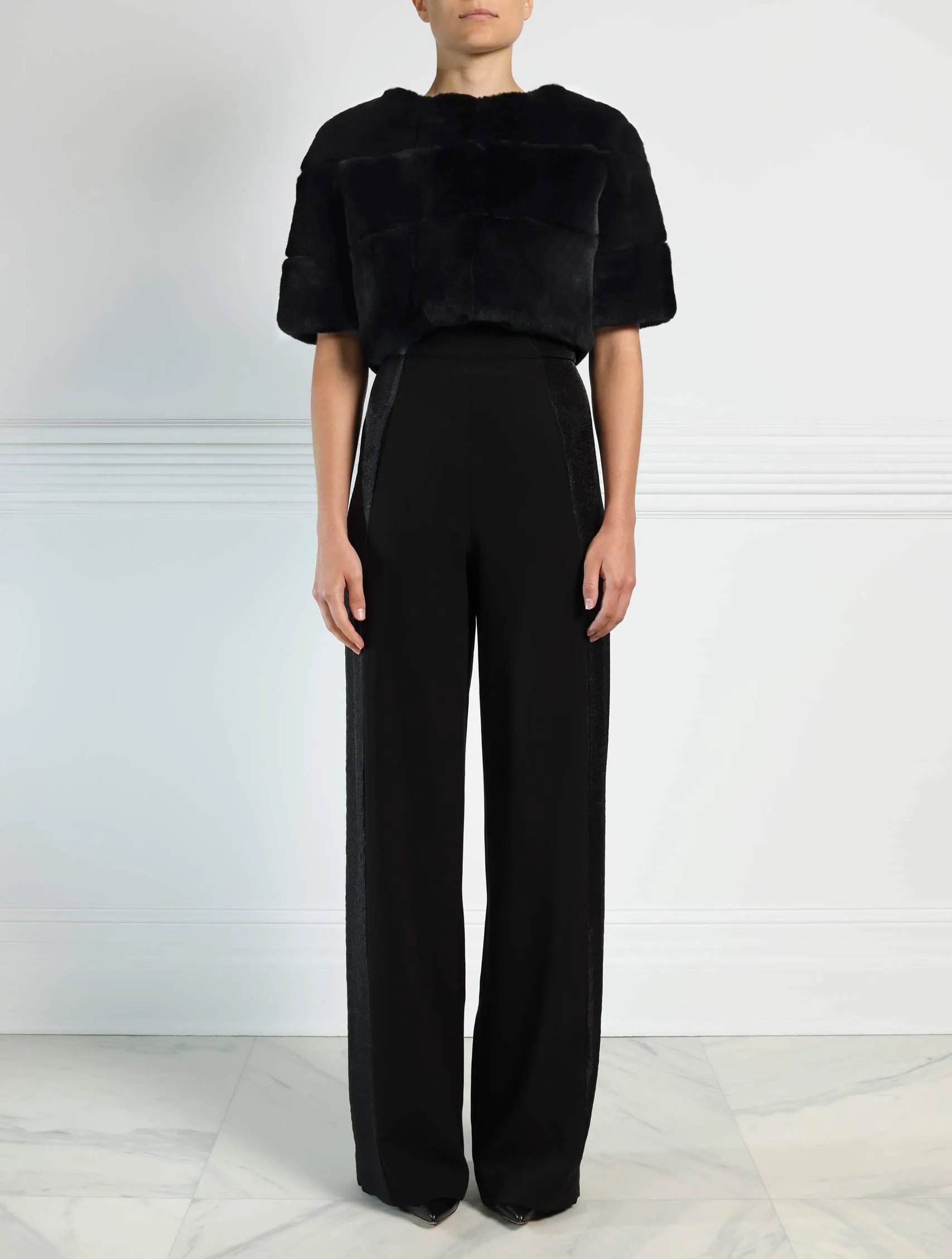 The Seagrass Fur Jacket sold by Pologeorgis