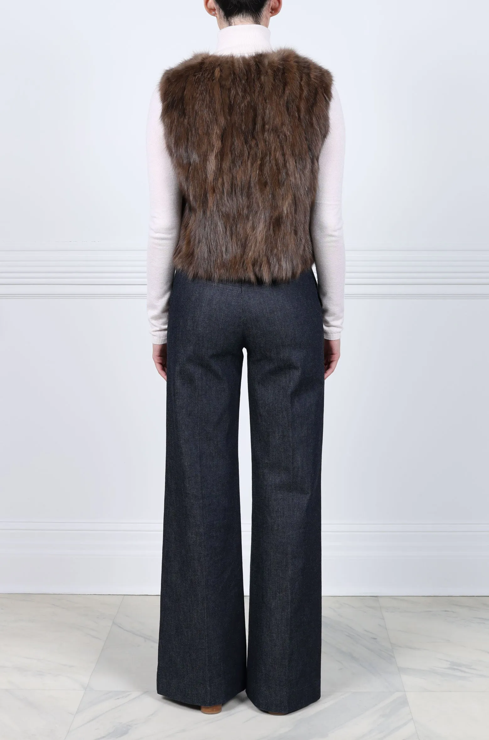 Upcycled Sable Fur Vest sold by Pologeorgis product image thumbnail 2