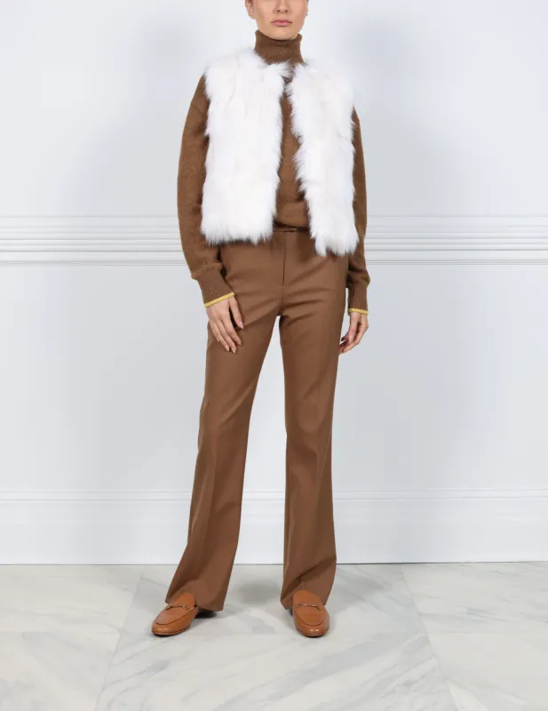 Fox Fur Patchwork Vest sold by Pologeorgis