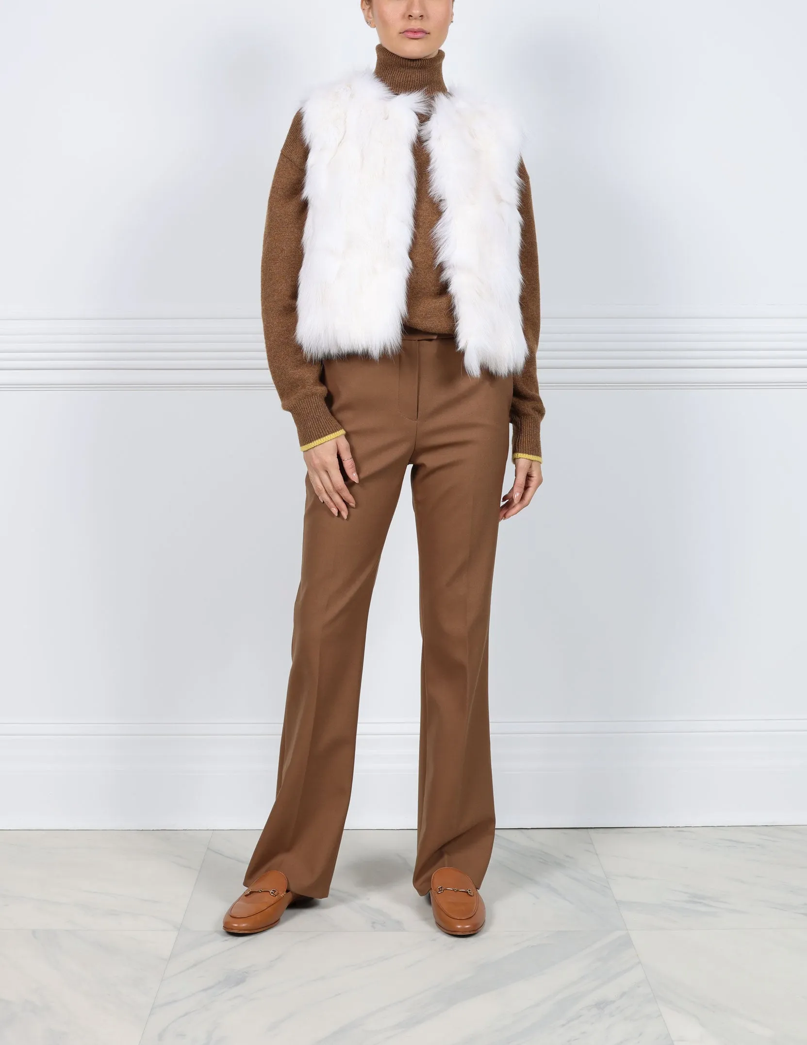 Fox Fur Patchwork Vest sold by Pologeorgis