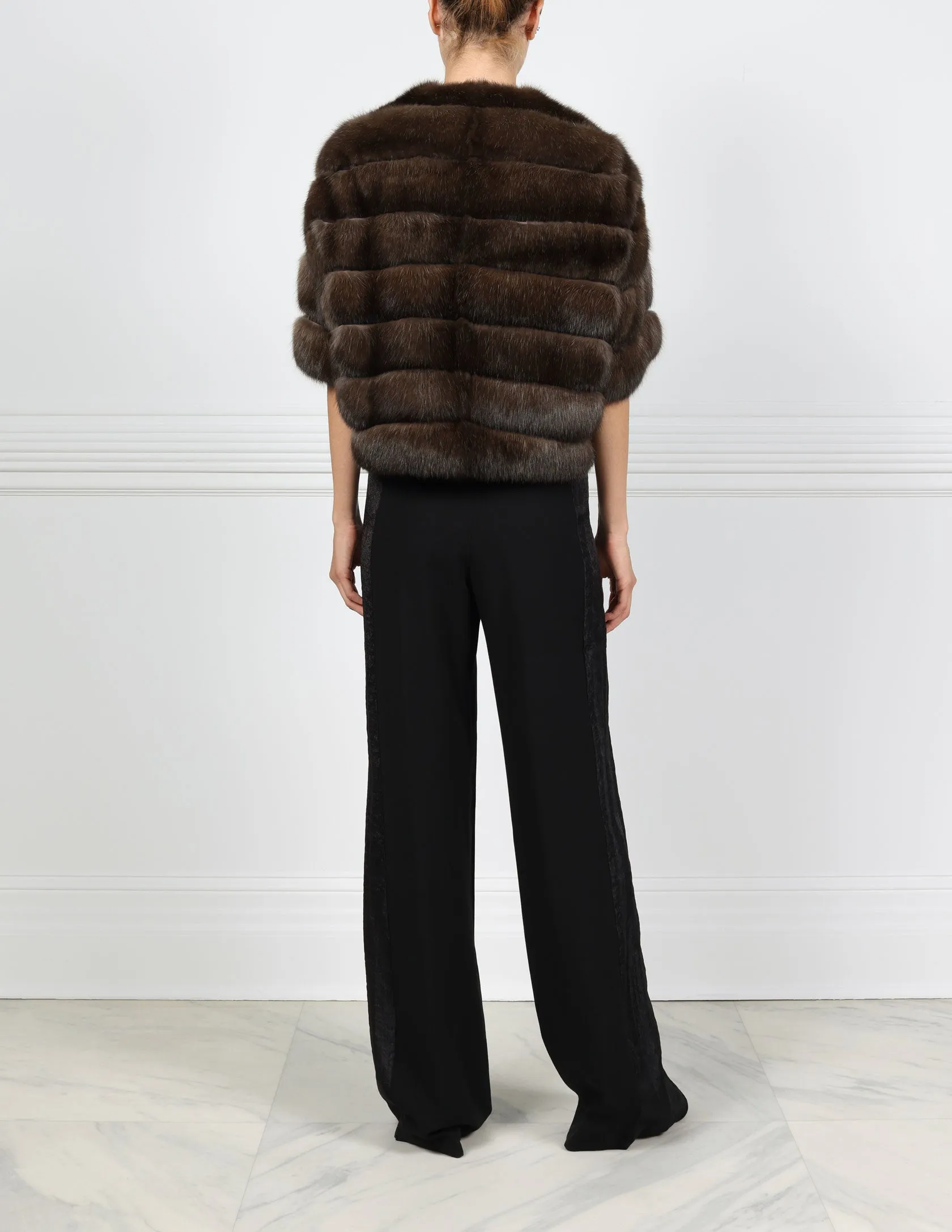 The Daphne Sable & Suede Fur Jacket sold by Pologeorgis product image thumbnail 4