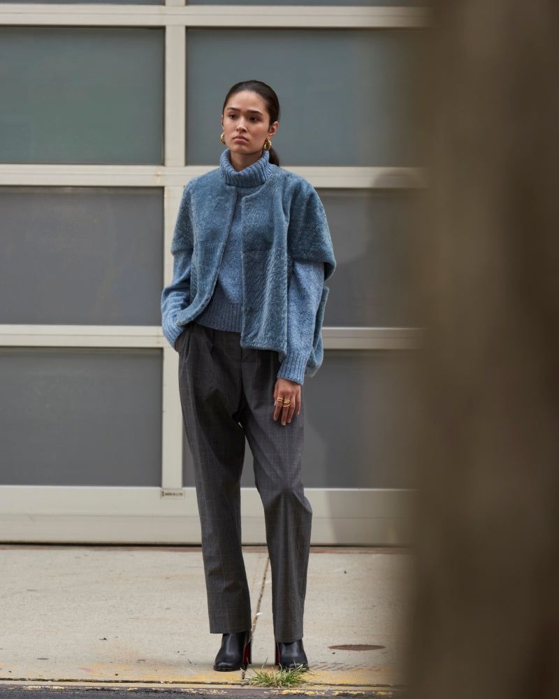 The Frannie Shearling Cocoon Vest sold by Pologeorgis product image thumbnail 5