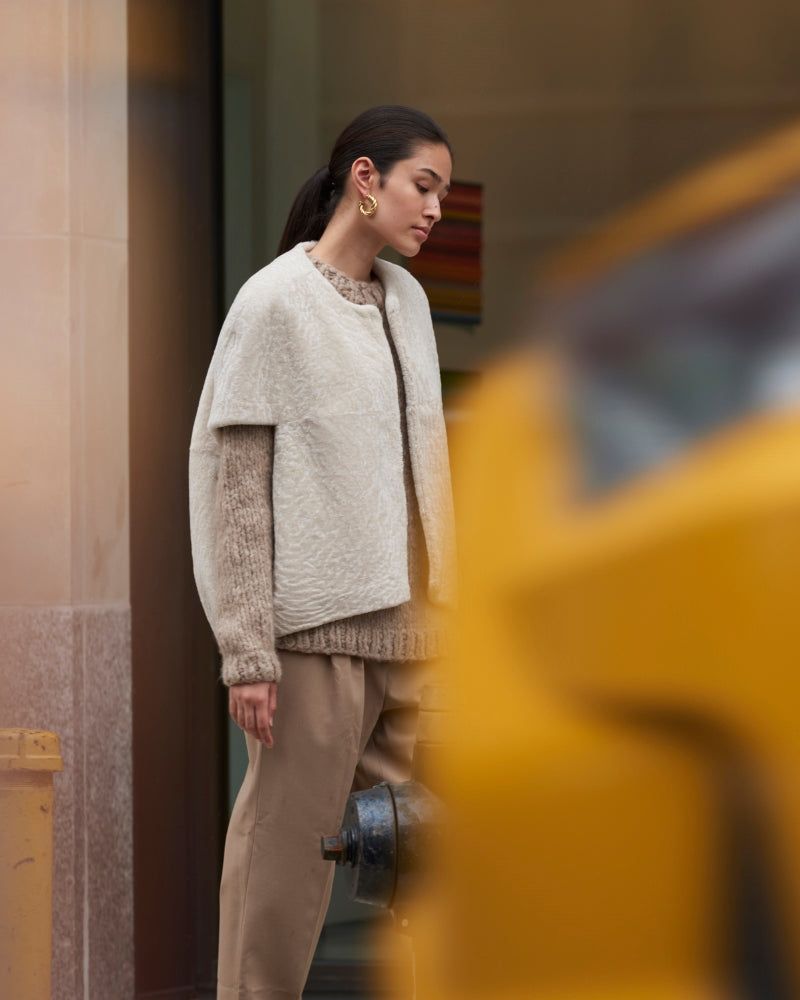 The Frannie Shearling Cocoon Vest sold by Pologeorgis product image thumbnail 10